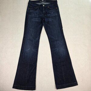 Y2K 7 For All Mankind Bootcut Jeans Women’s 27 Dark Wash Made in USA U115J380S